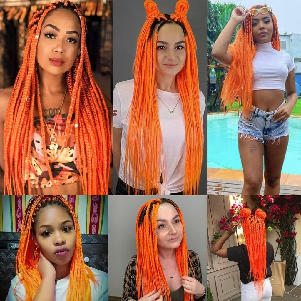 Bouclé Braiding Hair For Boho Braids Meches Rajout Cheveux Tresses For Bohemian Braids Pré-Étirés Meches Pour Tresses Africaine Meche Naturelle Pour Tresse（#Brown ，Total De 6 Packs) ）