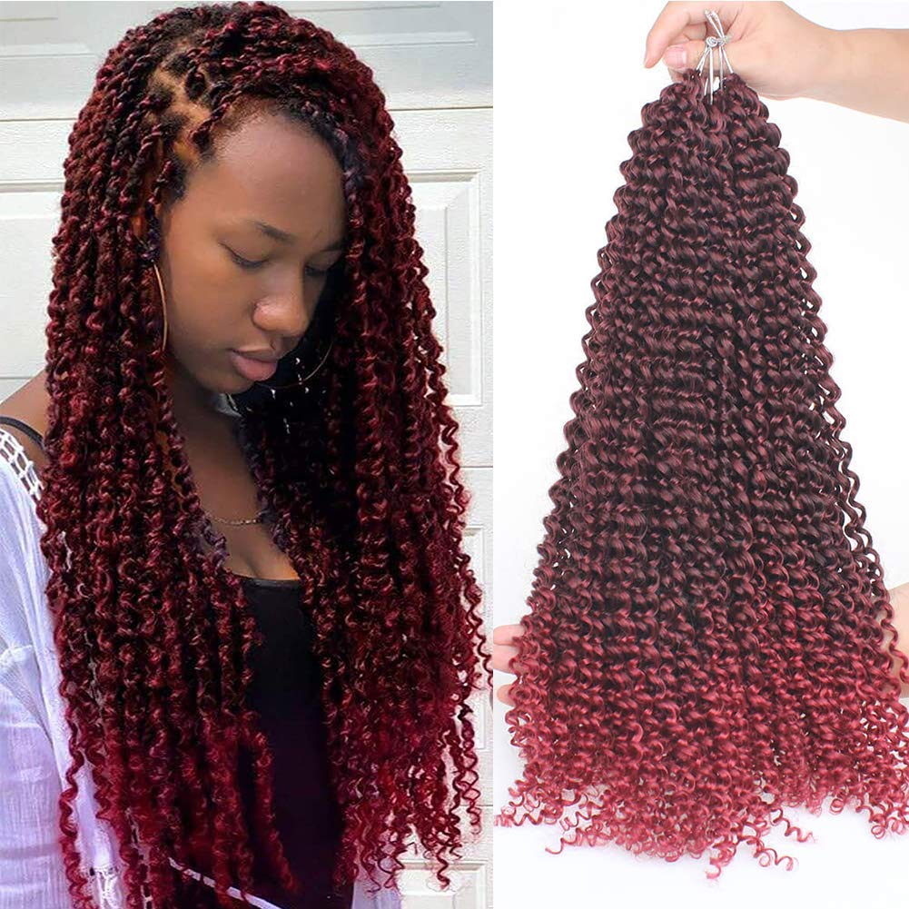 Xtrend Lot de 7 paquets d’extensions de cheveux Passion Twist - 18 mèches par paquet - 30,5 cm - Cheveux tressés au crochet