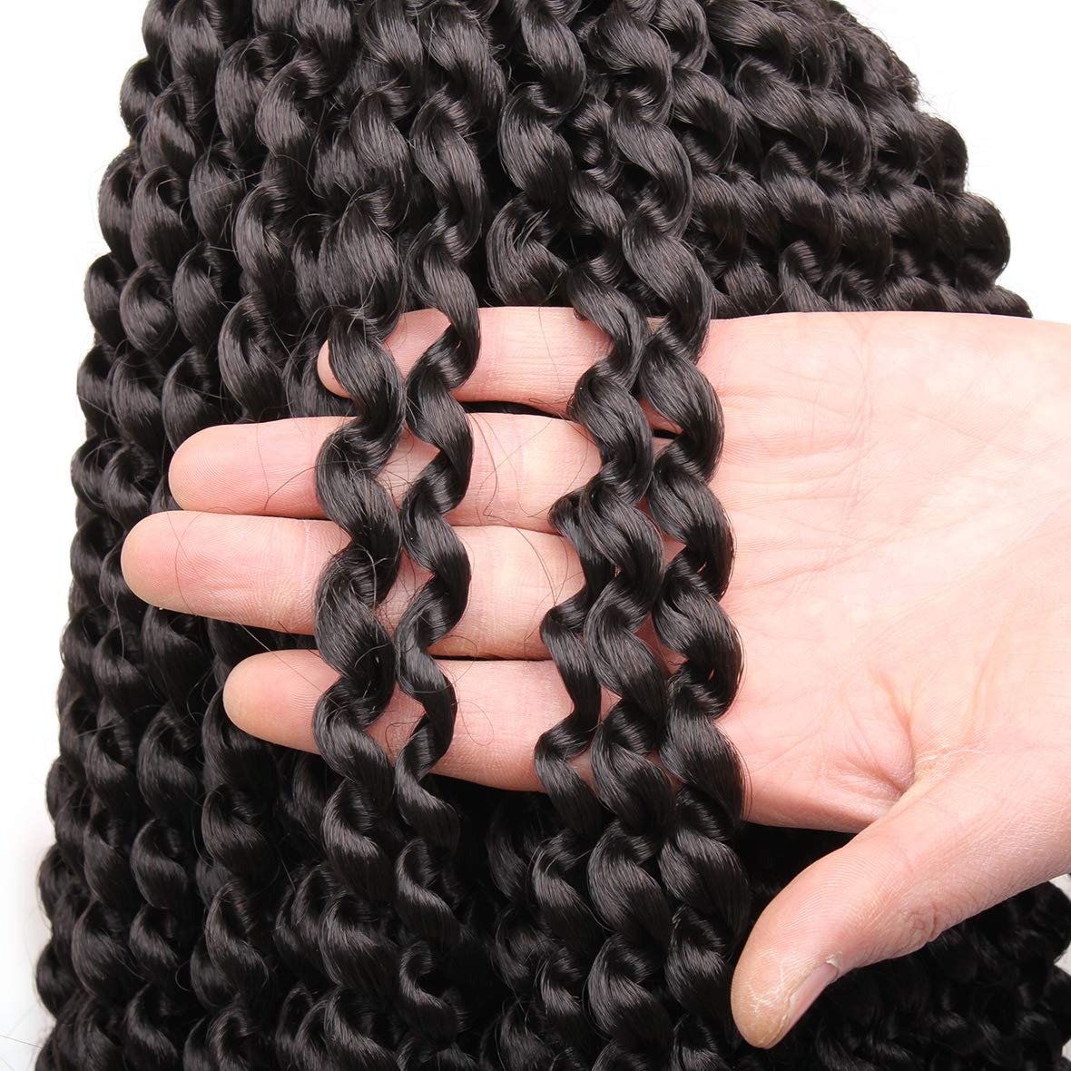 Xtrend Lot de 7 paquets d’extensions de cheveux Passion Twist - 18 mèches par paquet - 30,5 cm - Cheveux tressés au crochet