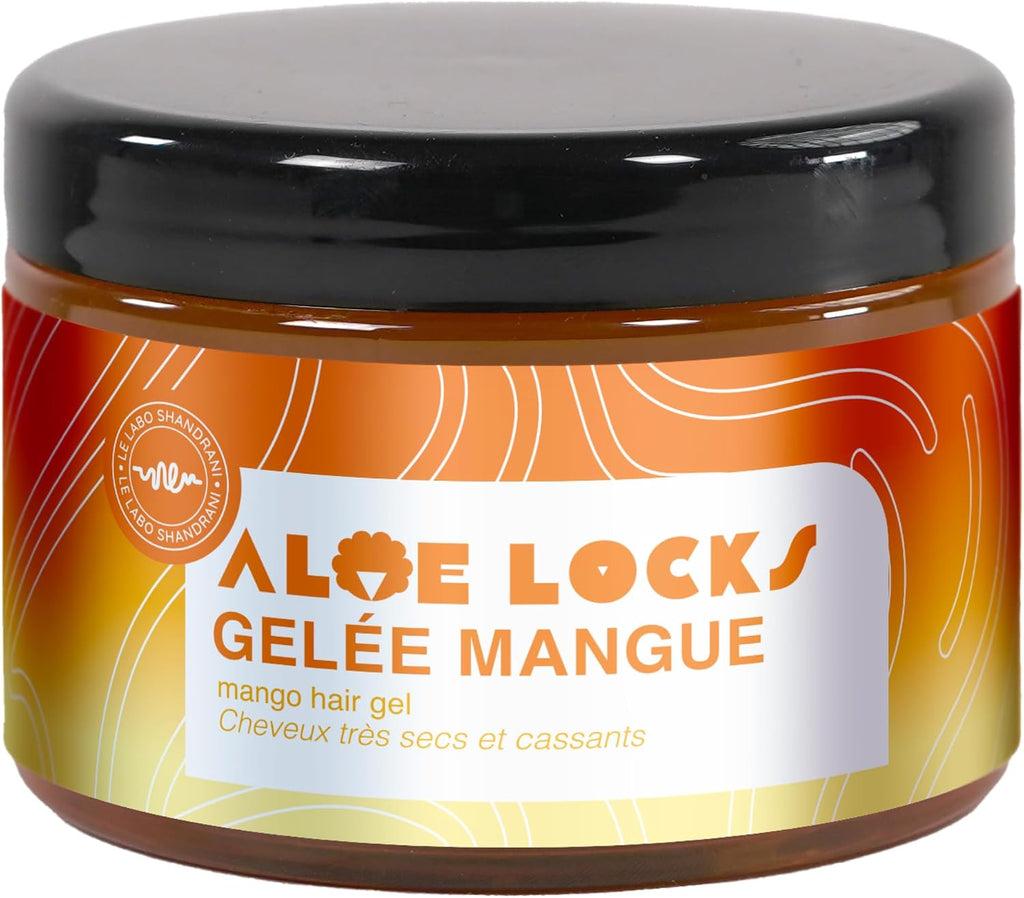 Aloe Locks | Gelée Mangue Fixante | Façonner & Styliser vos locks, Tresses et Boucles | Soin Ultra-Nourrissant | Assouplit la Fibre Capillaire | Pour Cheveux Secs | Fabriqué en France | 300ml