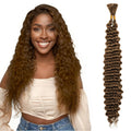 Aomig Cheveux Crochetés Tresses de Bohème, 2PACK/65CM Paquets de Bulk Cheveux Tressés Deep Wave Deep Twist, Meches pour Tresses Africaine, Braids Tissage Synthétique Bresilien (65cm,Noir)
