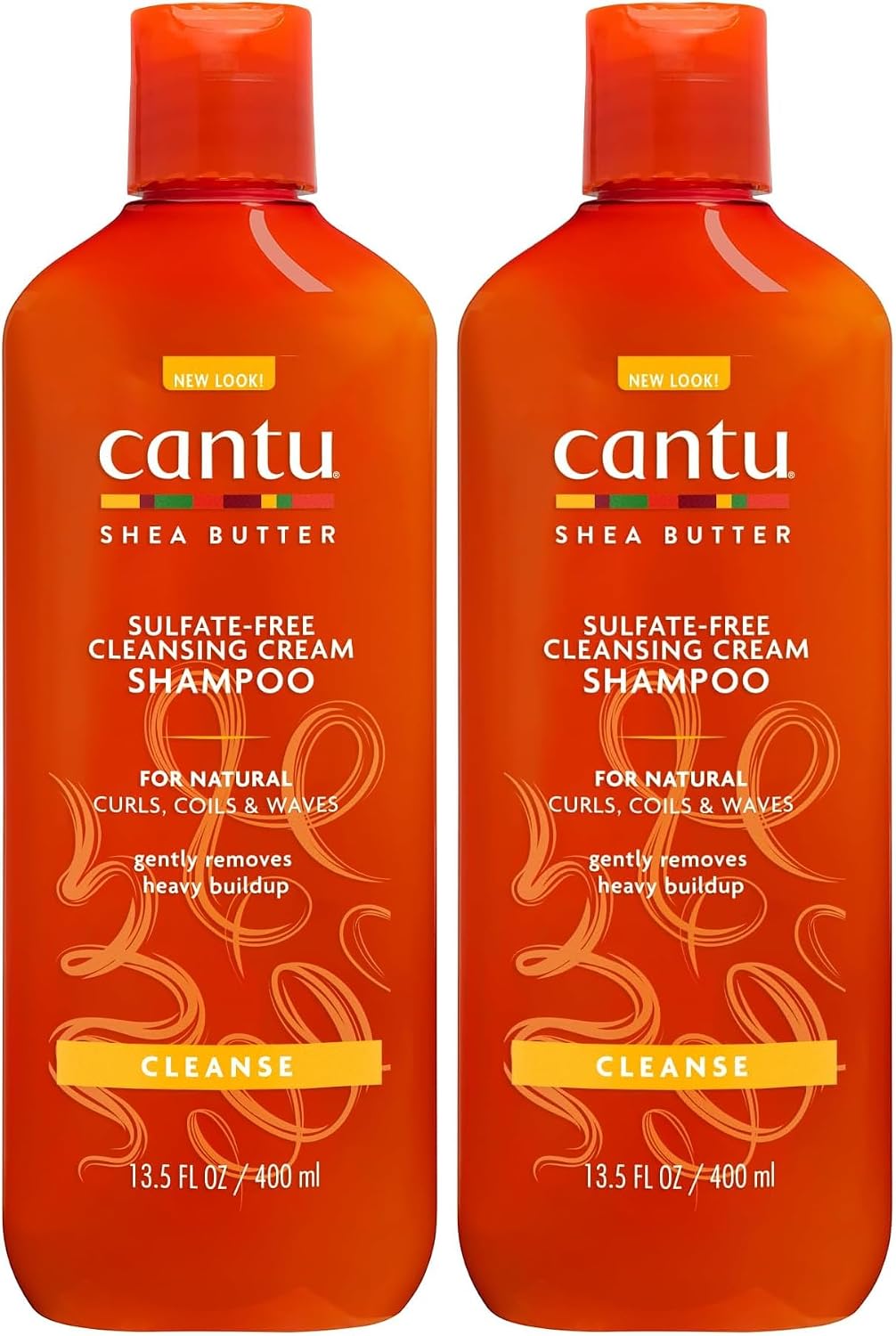 Cantu Cleansing Cream Shampooing - Shampooing pour cheveux bouclés et crépus - Formule riche au beurre de karité - Nettoie en douceur et en profondeur les cheveux et le cuir chevelu - Sans sulfate -