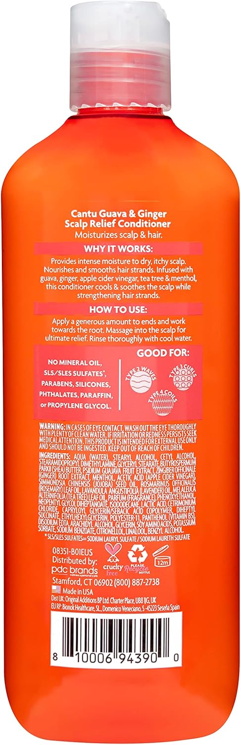 Cantu - Après-Shampooing Apaisant pour le Cuir Chevelu à Base de Goyave 400 ml