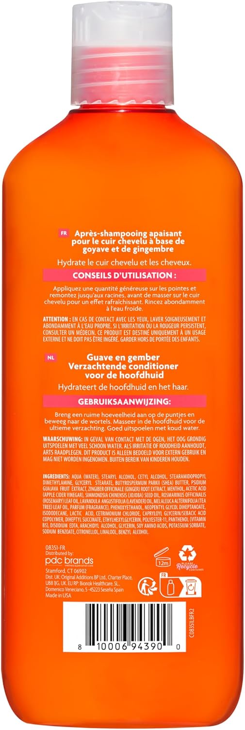 Cantu - Après-Shampooing Apaisant pour le Cuir Chevelu à Base de Goyave 400 ml