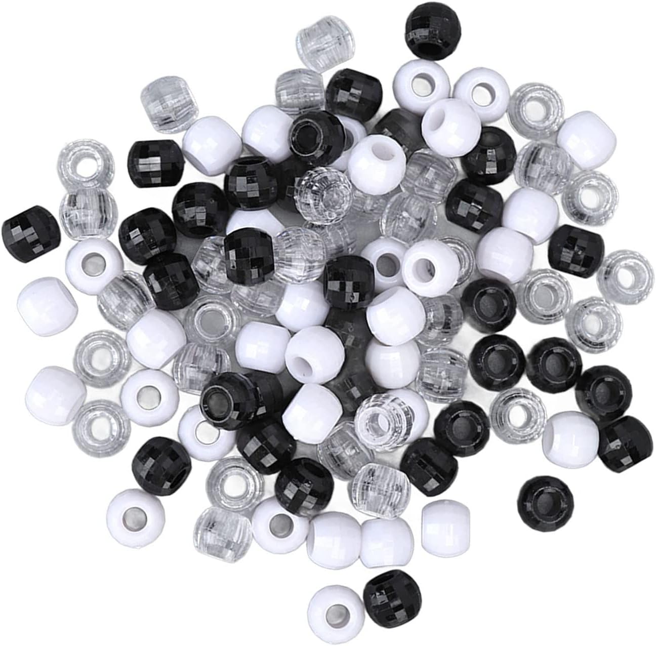 Perles de cheveux, anneau d'extension de cheveux en plastique transparent antirouille pour cheveux