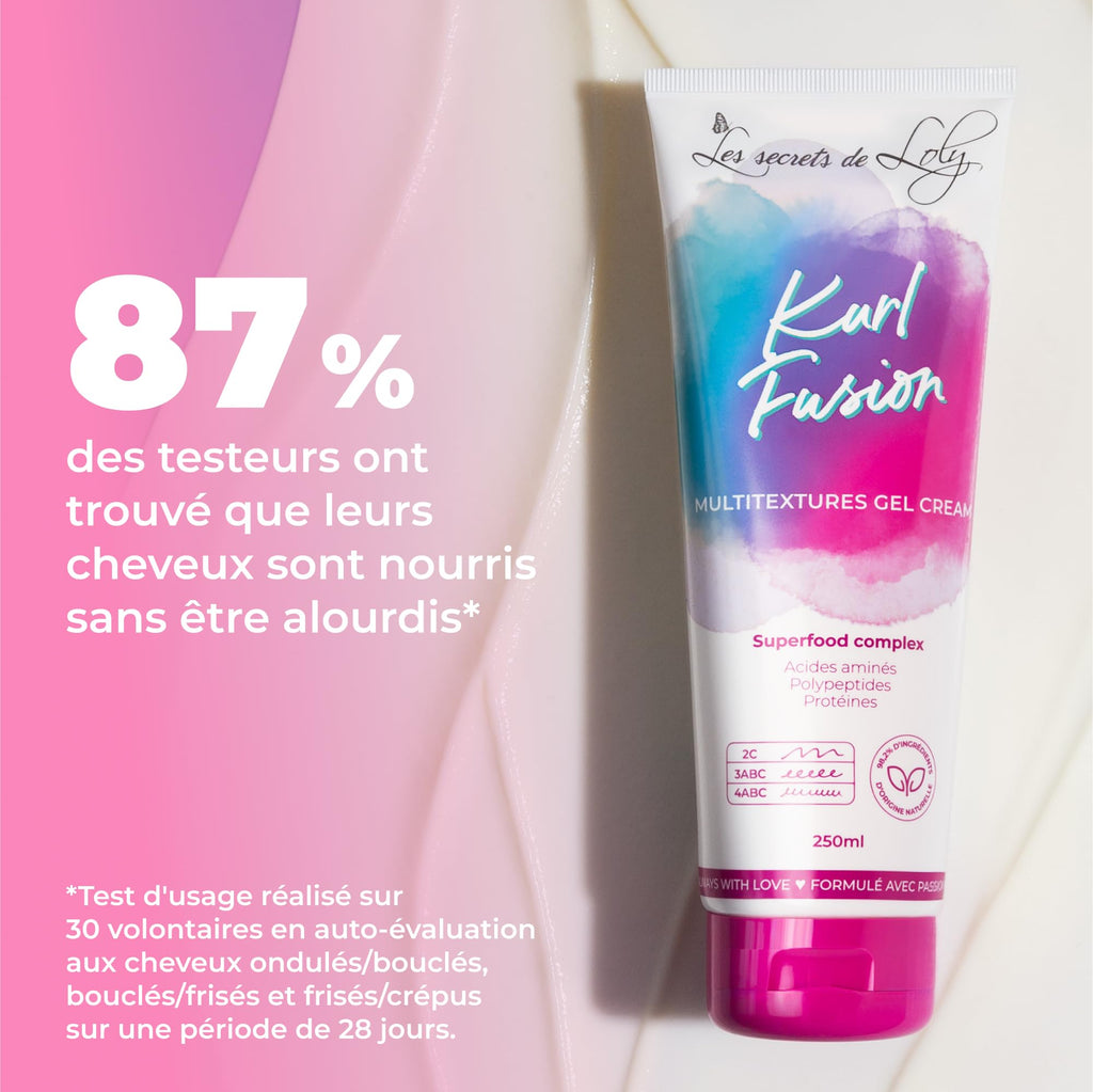 Les Secrets de Loly – Cloud Fusion – Mousse coiffante fixante Volume & définition – Cheveux ondulés, bouclés et frisés – Avec acide hyaluronique – 200 ml