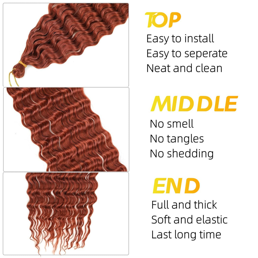 Bouclé Braiding Hair For Boho Braids Meches Rajout Cheveux Tresses For Bohemian Braids Pré-Étirés Meches Pour Tresses Africaine Meche Naturelle Pour Tresse（#Brown ，Total De 6 Packs) ）