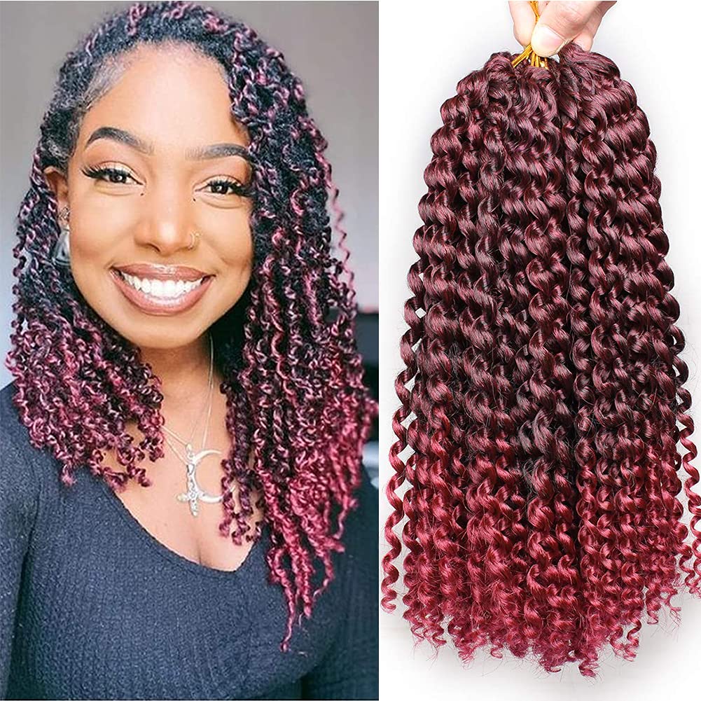 Xtrend Lot de 7 paquets d’extensions de cheveux Passion Twist - 18 mèches par paquet - 30,5 cm - Cheveux tressés au crochet