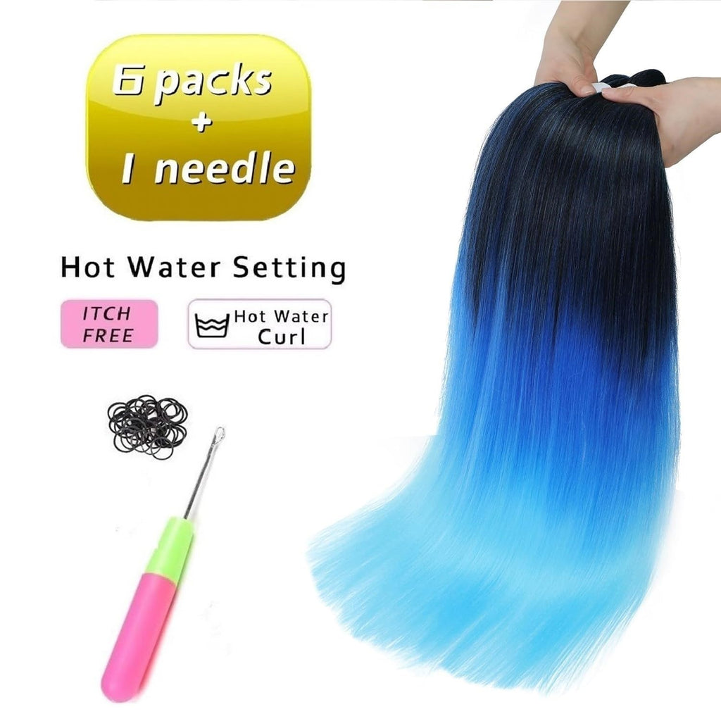 Bouclé Braiding Hair For Boho Braids Meches Rajout Cheveux Tresses For Bohemian Braids Pré-Étirés Meches Pour Tresses Africaine Meche Naturelle Pour Tresse（#Brown ，Total De 6 Packs) ）