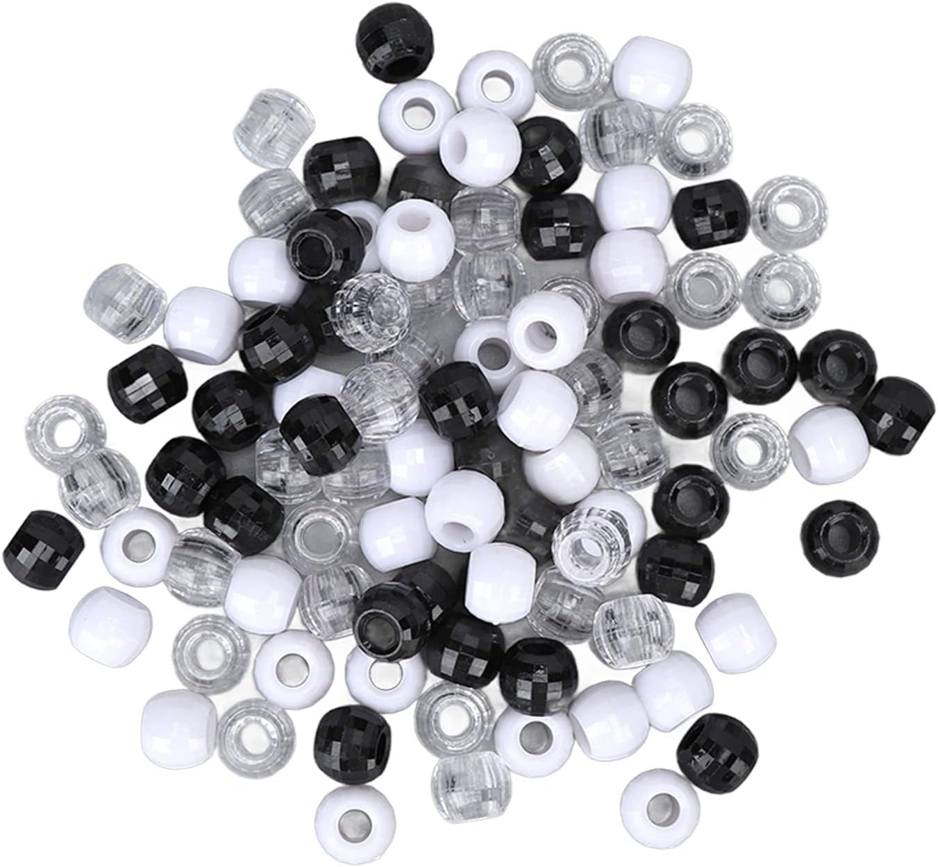 Perles de cheveux, anneau d'extension de cheveux en plastique transparent antirouille pour cheveux