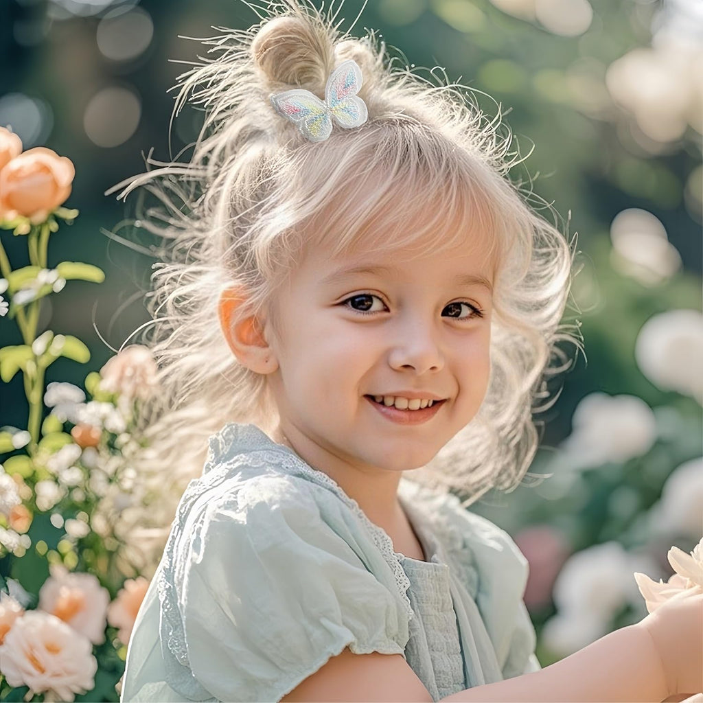 Lot de 30 élastiques à cheveux pour enfants, élastiques colorés et souples, bandeau à nœud papillon, élastique pour fille, pour queue de cheval, accessoires pour cheveux pour petites filles