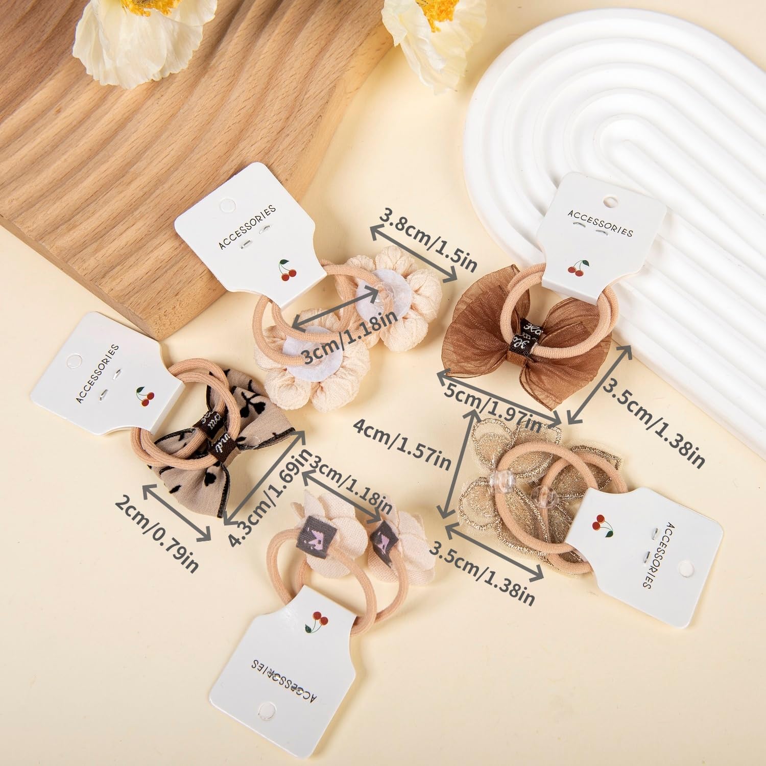 Lot de 30 élastiques à cheveux pour enfants, élastiques colorés et souples, bandeau à nœud papillon, élastique pour fille, pour queue de cheval, accessoires pour cheveux pour petites filles