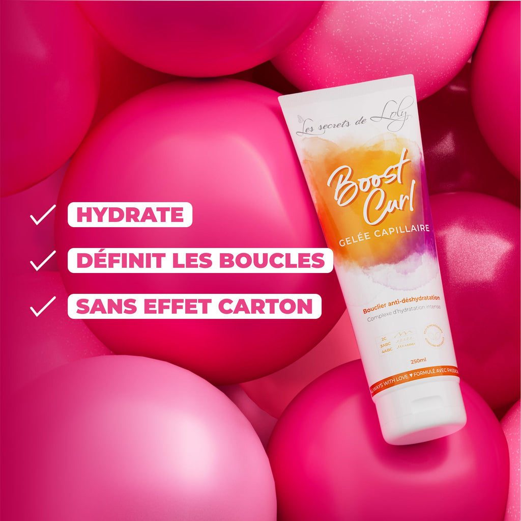Les Secrets de Loly – Routine Cheveux Bouclés – Perfect Match + Pink Paradise + Kurl Nectar + Boost Curl – Hydratation & Définition – Formule Naturelle – Cheveux Ondulés, Bouclés & Frisés