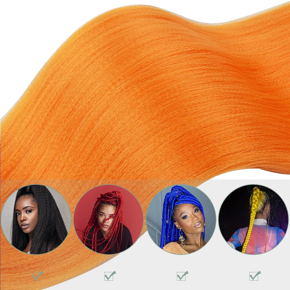 YDDM Meches Pour Tresses Africaine Rose et blanc Rajout Cheveux Tresses Texture Yaki Easy Install pour Debutants 20 Pouces 3 Paquets Cheveux Legers Naturels pour Box Braids Twist Crochet Styles