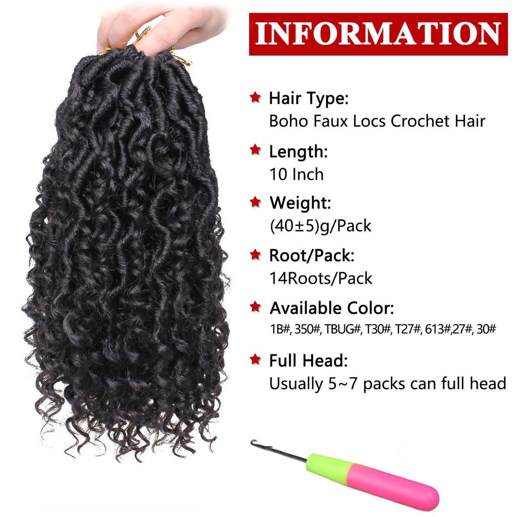 Xtrend 6Packs 18 pouces Twist Perruques Crochet Tresses Faux Locs bouclés se termine Dreadlocks Tresses Synthétiques Extensions de Cheveux Haute Température pour Femmes Noires 20 Strands/pack TBUG