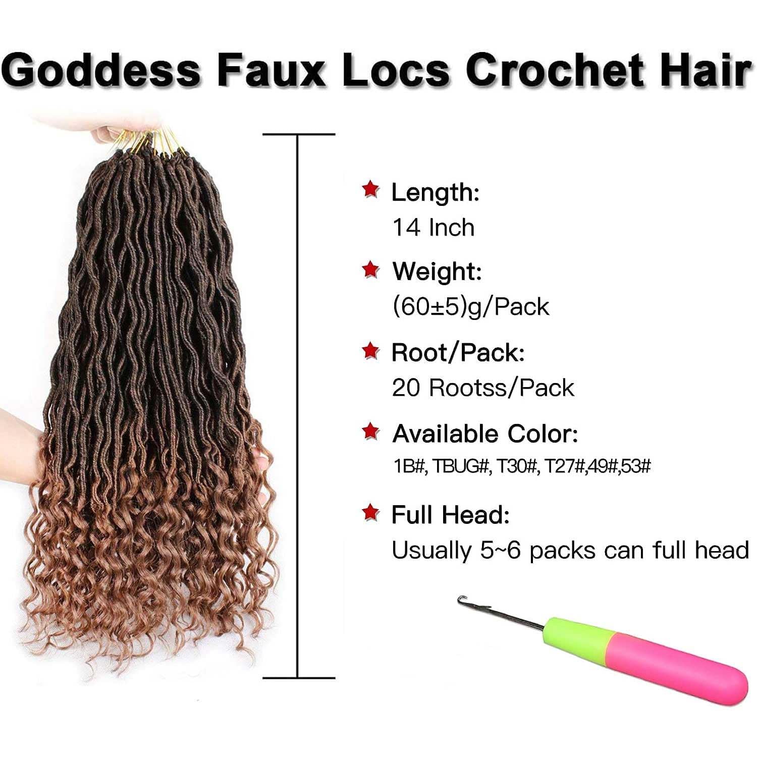 Xtrend 6Packs 18 pouces Twist Perruques Crochet Tresses Faux Locs bouclés se termine Dreadlocks Tresses Synthétiques Extensions de Cheveux Haute Température pour Femmes Noires 20 Strands/pack TBUG