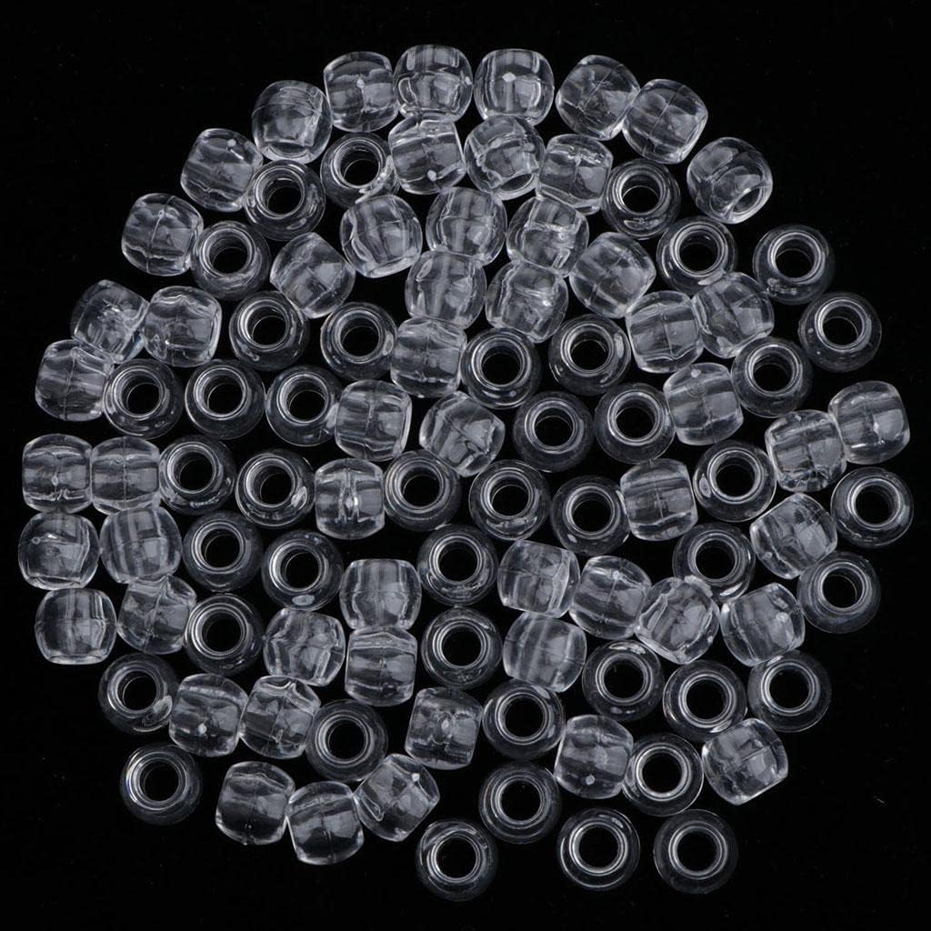 MagiDeal 100pcs Perles de Cheveux Barrettes Magiques pour Coiffure Diy Extensions de cheveux