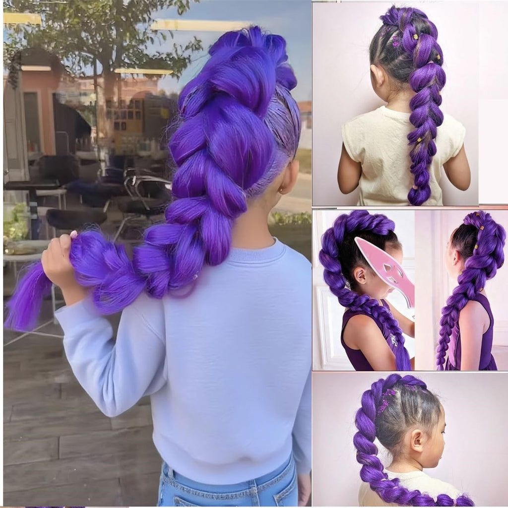 Bouclé Braiding Hair For Boho Braids Meches Rajout Cheveux Tresses For Bohemian Braids Pré-Étirés Meches Pour Tresses Africaine Meche Naturelle Pour Tresse（#Brown ，Total De 6 Packs) ）