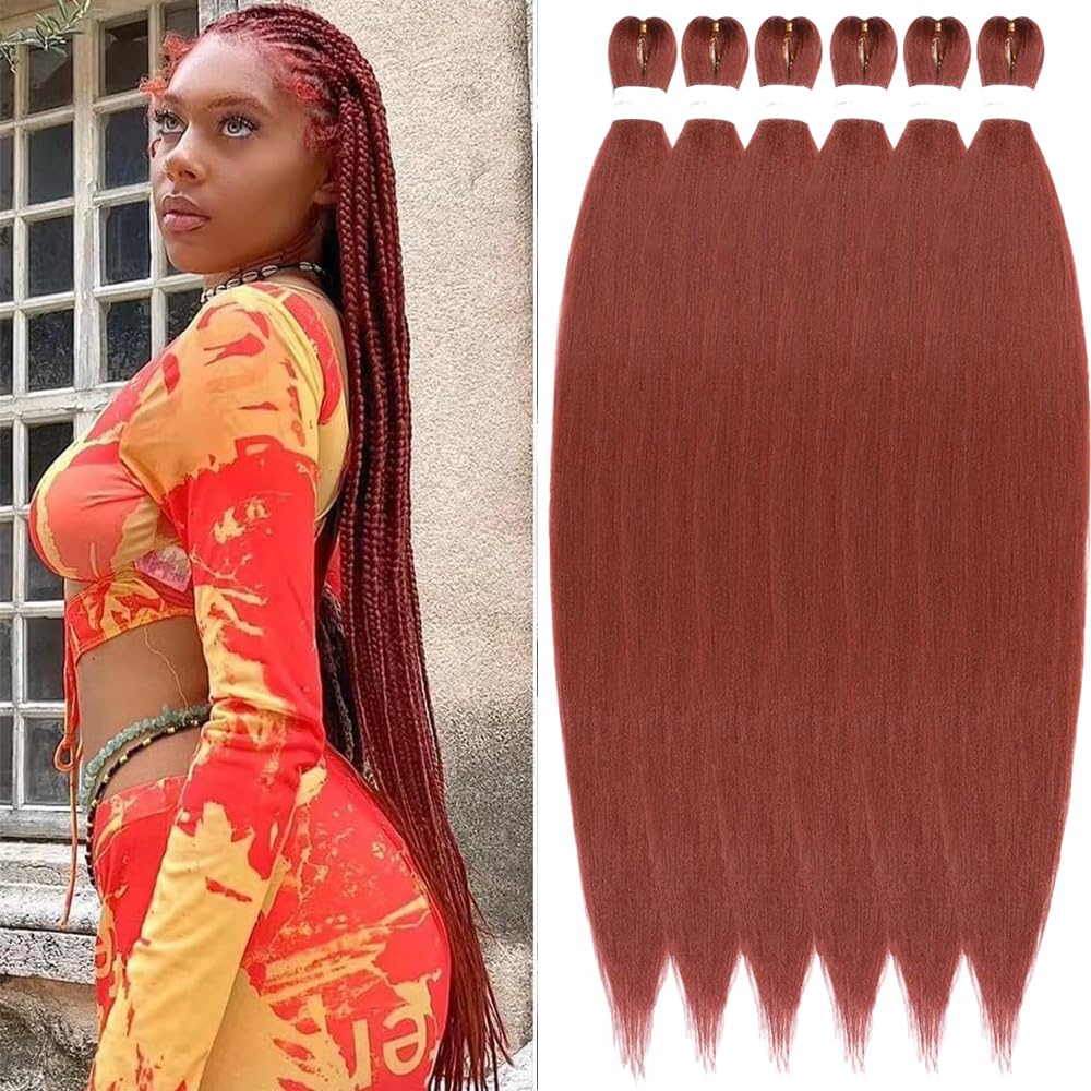 YDDM Meches Pour Tresses Africaine Rose et blanc Rajout Cheveux Tresses Texture Yaki Easy Install pour Debutants 20 Pouces 3 Paquets Cheveux Legers Naturels pour Box Braids Twist Crochet Styles