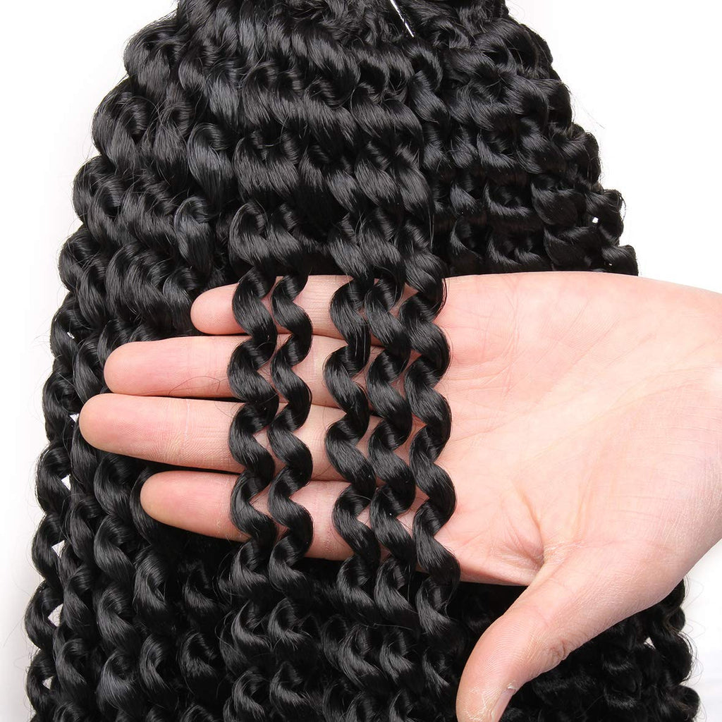 Xtrend Lot de 7 paquets d’extensions de cheveux Passion Twist - 18 mèches par paquet - 30,5 cm - Cheveux tressés au crochet