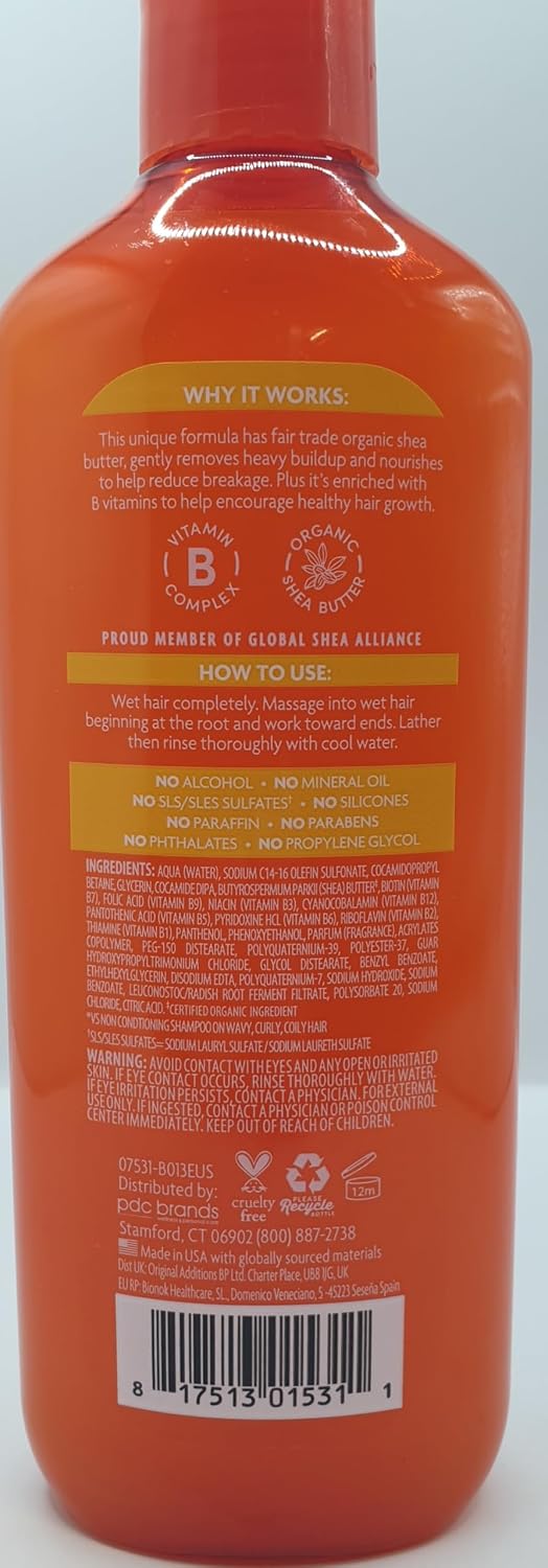 Cantu Crème à friser à la noix de coco 340,2 g avec shampooing et après-shampoing sans sulfate 340,2 g et crème activatrice hydratante au beurre de karité 340,2 g