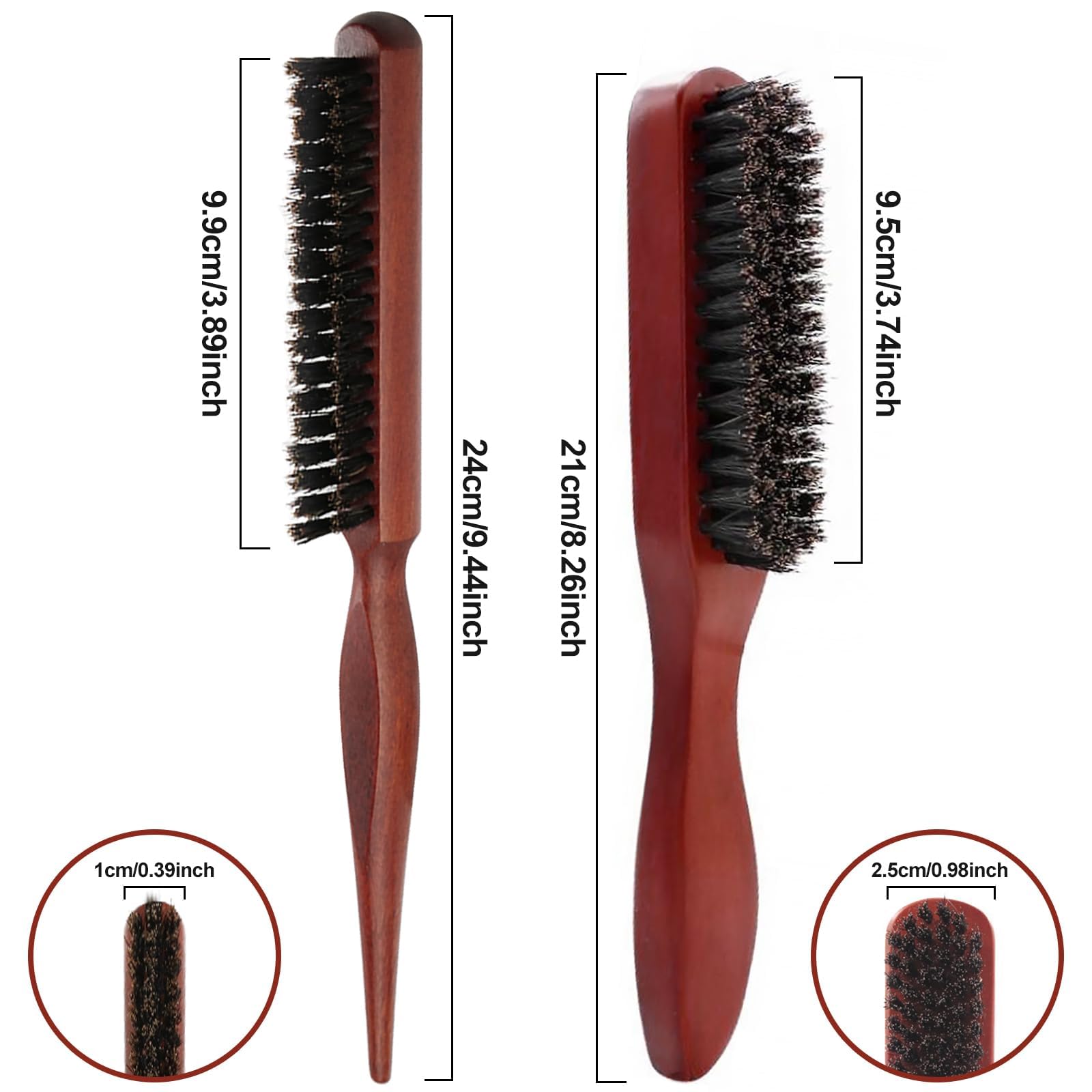 Sularpek 3 PCS Peigne à Queue Antistatique en Fibre de Carbone, Coiffant, de Séparation, à Queue de Rat pour Cheveux de Salon - Femmes et Hommes