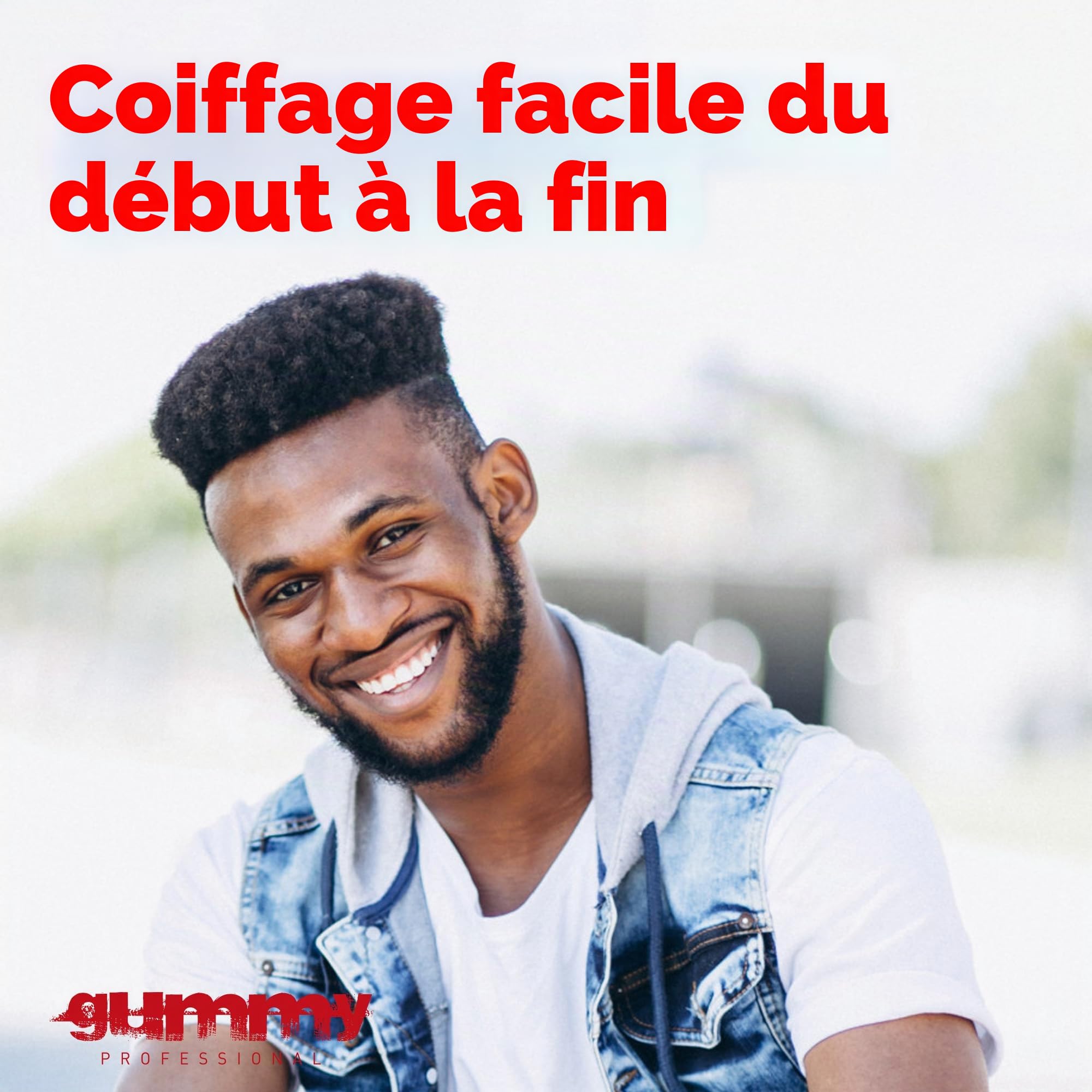 Cire Coiffante Professionnelle Ultra Fixation Gummy 150 ml - Cire capillaire forte tenue & brillance - Pour hommes & femmes - Sans alcool avec vitamine B5