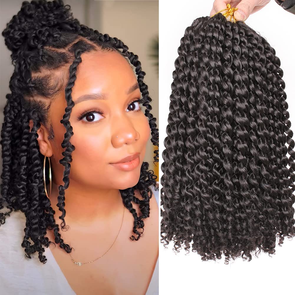 Xtrend Lot de 7 paquets d’extensions de cheveux Passion Twist - 18 mèches par paquet - 30,5 cm - Cheveux tressés au crochet