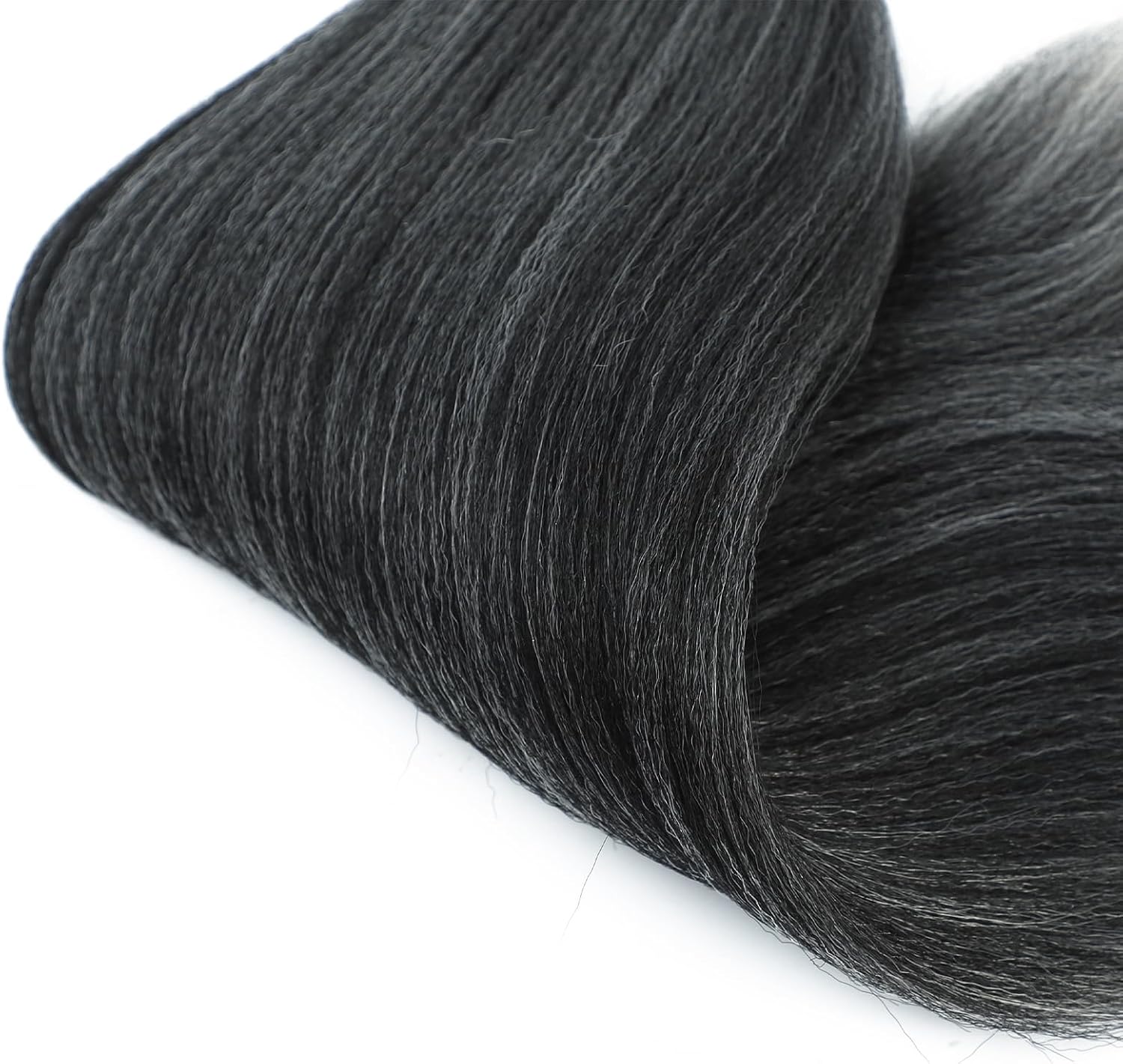 Rajout Cheveux Tressés Pré-étirés Noir Naturelles Black 30 Pouces Long Kanekalon Easy Braids Meches Cheveux pour Tresses Africaine 6 Paquets Knotless Yaki Nattes Extensions de Cheveux(1B#)