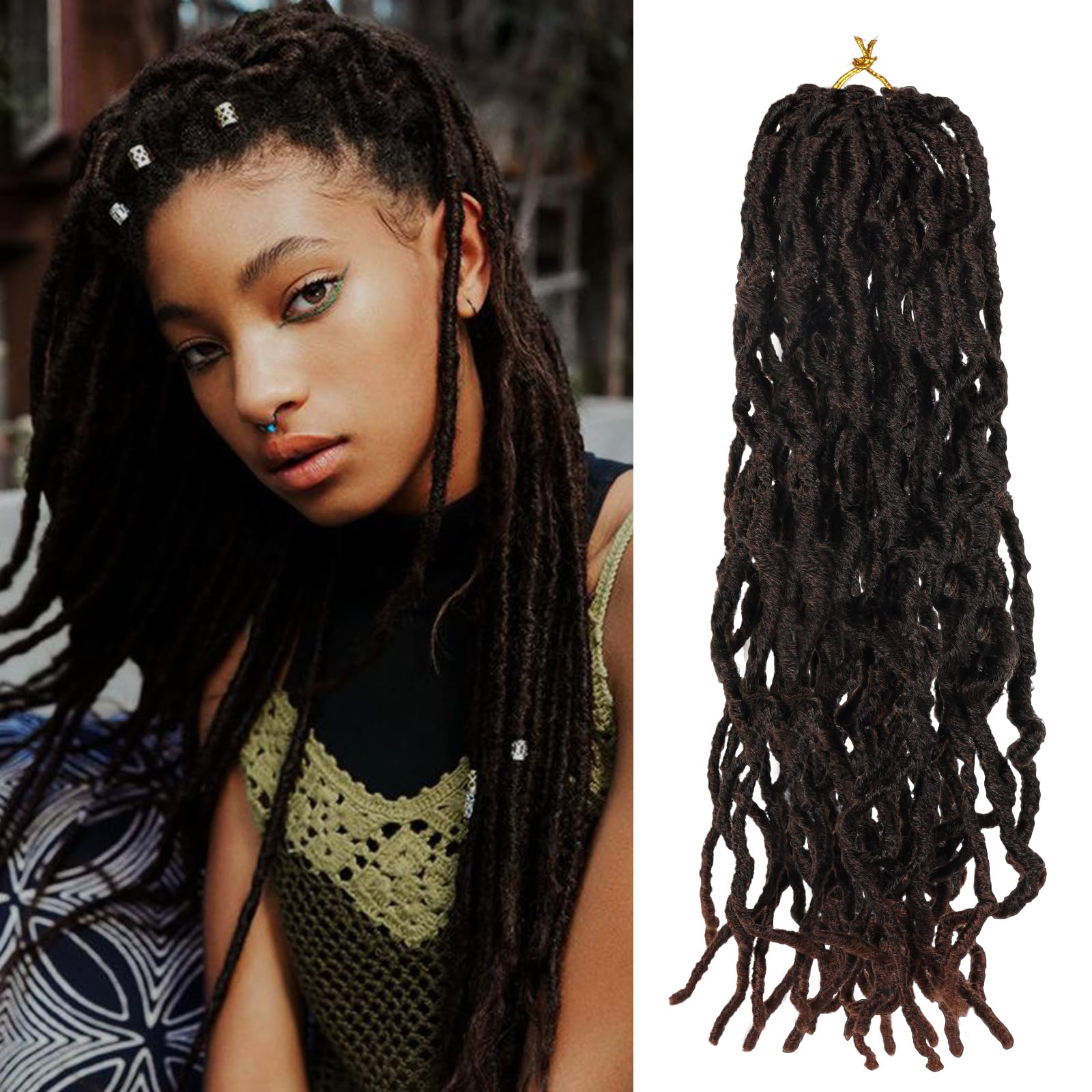 Aomig Rajout Cheveux Tresse, Jumbo Braids Meches, 65cm Extension de Cheveux de Fibre Synthétique pour Crochet Twist Tressage (4 couleurs)