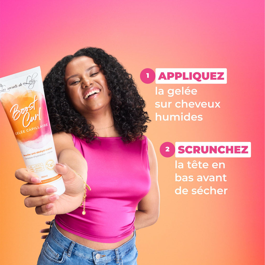 Les Secrets de Loly – Routine Cheveux Bouclés – Perfect Match + Pink Paradise + Kurl Nectar + Boost Curl – Hydratation & Définition – Formule Naturelle – Cheveux Ondulés, Bouclés & Frisés