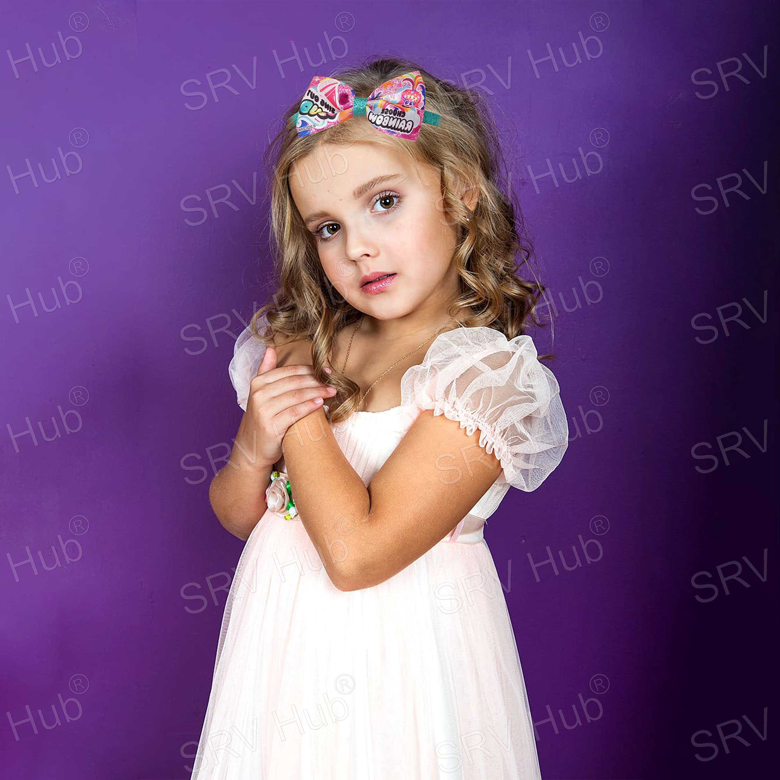 Accessoires à cheveux Trolls pour enfants, brosse à cheveux pour filles, pompons, nœud à cheveux et pince à cheveux pour enfants, pinces à cheveux multicolores pailletées avec de belles breloques