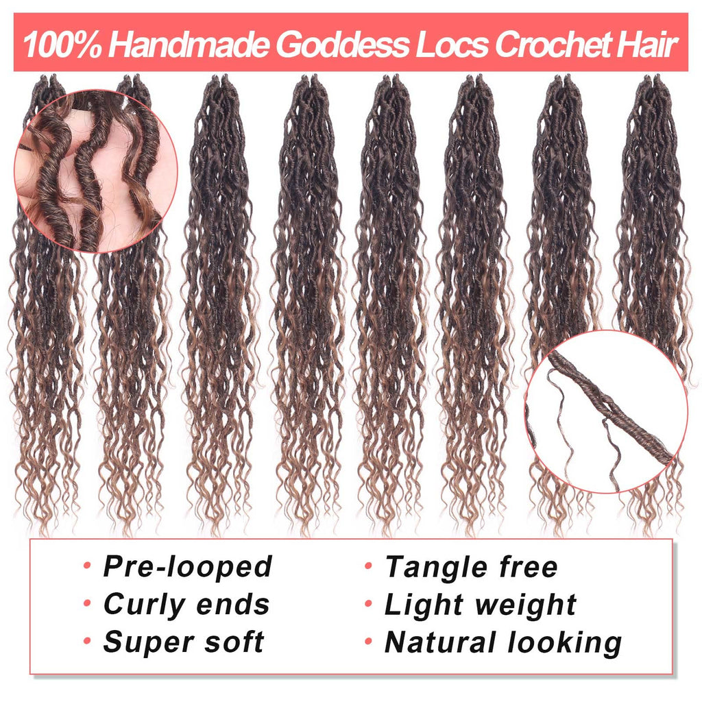 Xtrend 6Packs 18 pouces Twist Perruques Crochet Tresses Faux Locs bouclés se termine Dreadlocks Tresses Synthétiques Extensions de Cheveux Haute Température pour Femmes Noires 20 Strands/pack TBUG