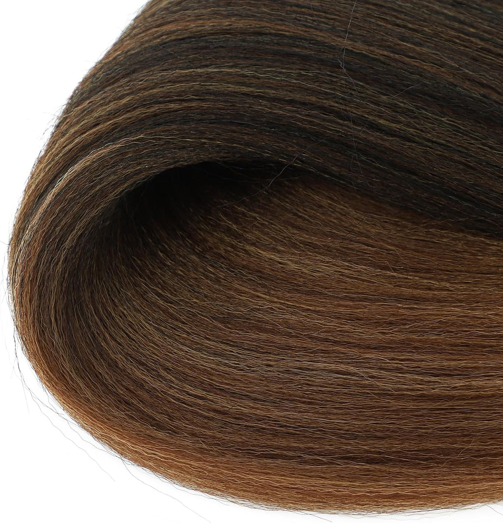 Rajout Cheveux Tressés Pré-étirés Noir Naturelles Black 30 Pouces Long Kanekalon Easy Braids Meches Cheveux pour Tresses Africaine 6 Paquets Knotless Yaki Nattes Extensions de Cheveux(1B#)