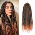 Enbeautiful Marley Twist Hair 24 Inch 8packs Marley Twists Braiding Hair Long Cuban Twist Hair Pre Fluffed Afro Kinky Curly Twists Crochet Hair Synthetic Marley Braids Extensions,27#
