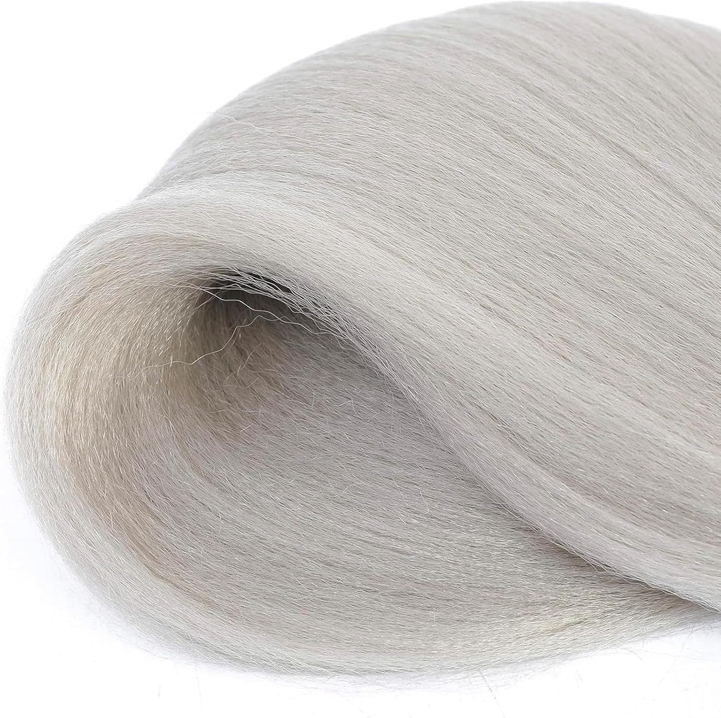 Rajout Cheveux Tressés Pré-étirés Noir Naturelles Black 30 Pouces Long Kanekalon Easy Braids Meches Cheveux pour Tresses Africaine 6 Paquets Knotless Yaki Nattes Extensions de Cheveux(1B#)