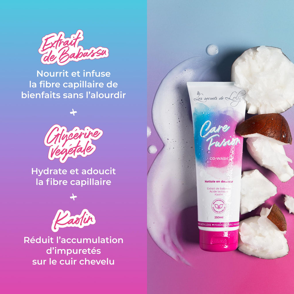 Les Secrets de Loly – Cloud Fusion – Mousse coiffante fixante Volume & définition – Cheveux ondulés, bouclés et frisés – Avec acide hyaluronique – 200 ml