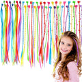 42 Pièces Extensions de Cheveux Couleur avec Clips Cheveux, Kit de Tressage de Cheveux pour Filles et Enfants, Set Accessoires de Coiffure, Rajout Cheveux Tresses pour Fêtes (Série A)