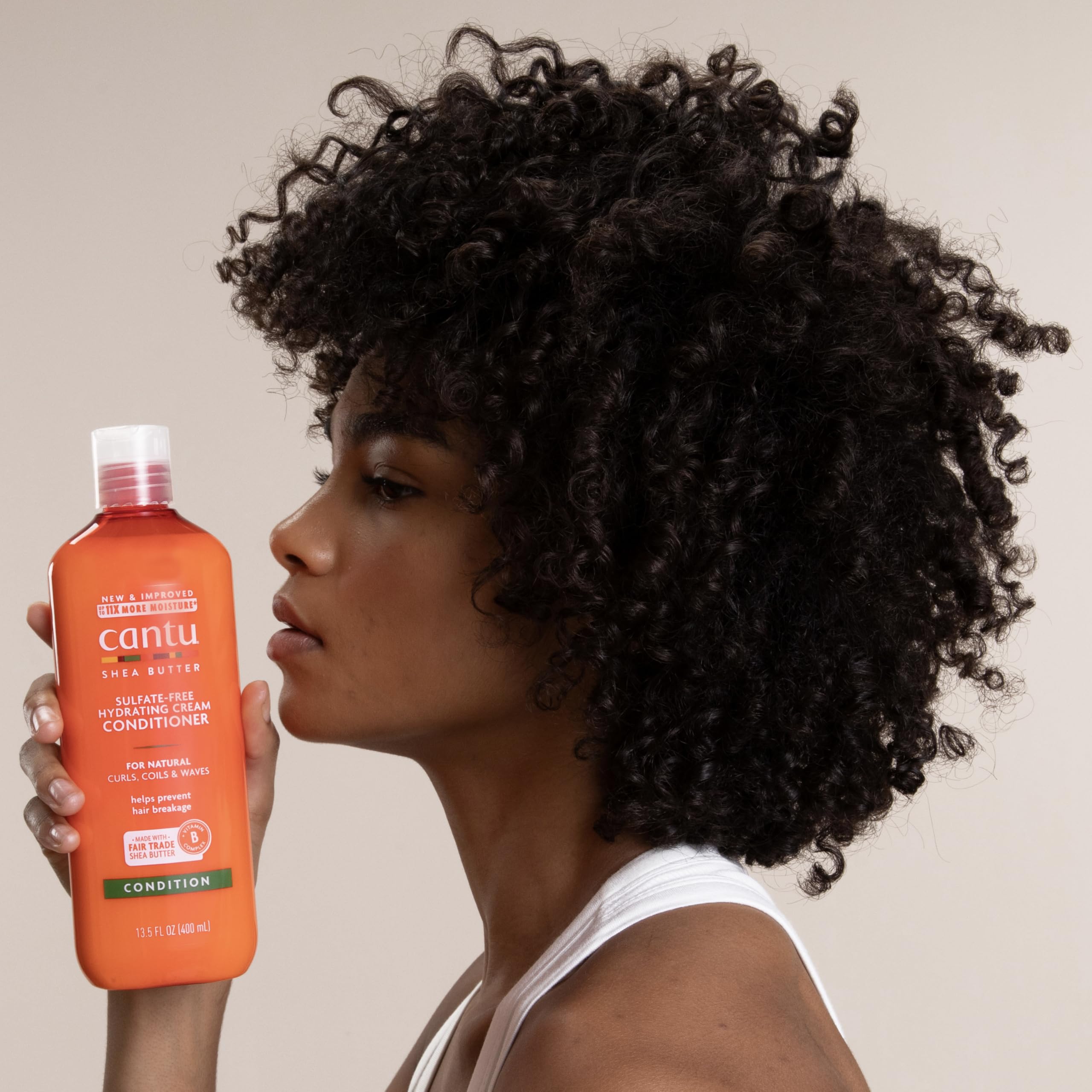 Cantu Après-Shampooing Crème Hydratant, au Beurre de Karité, 400 ml (l’Emballage Peut Varier)