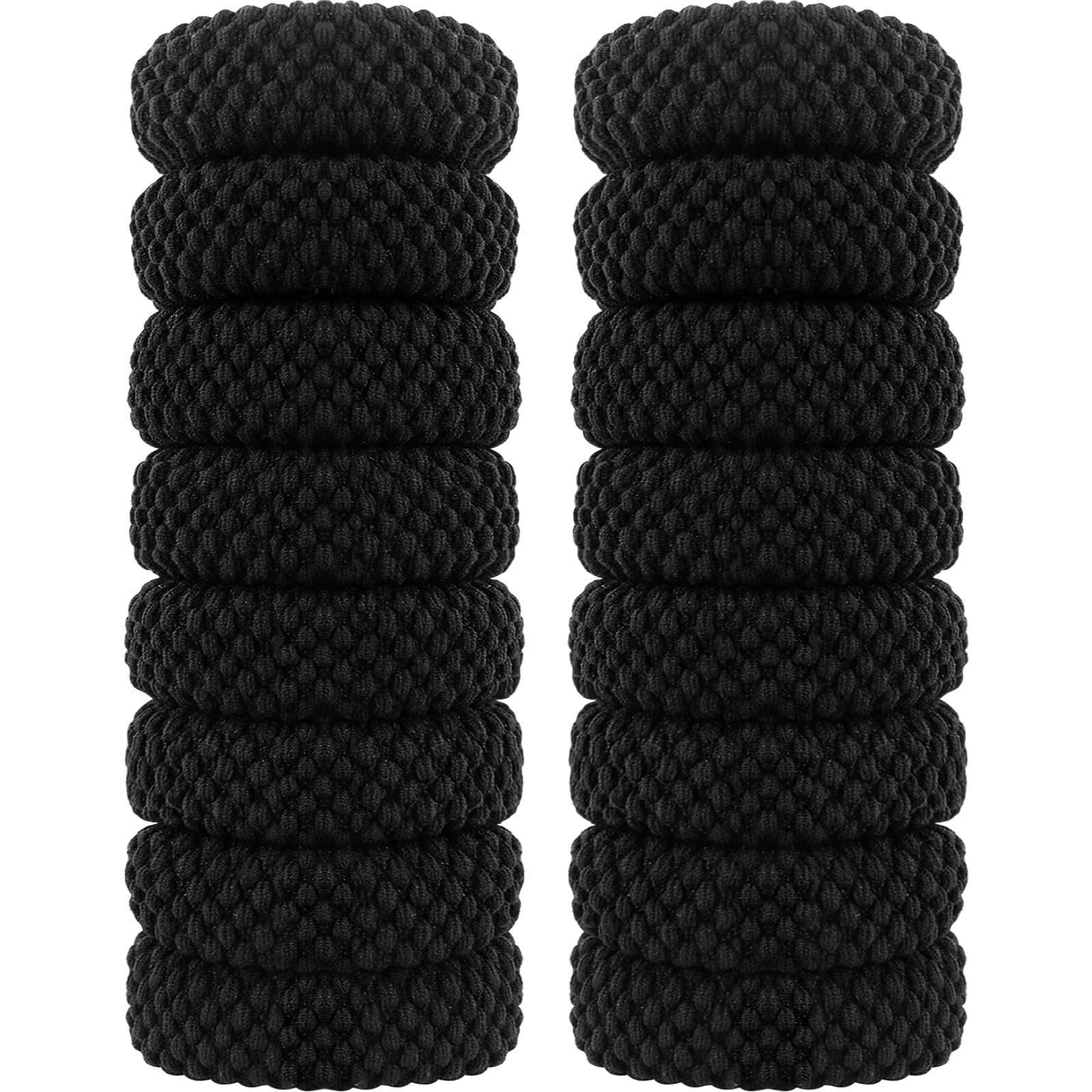 Hanyousheng Elastique Cheveux, 50 Pcs Chouchou Cheveux, 8 mm Elastique Cheveux Epais, Epais en Coton Sans Couture, Hair Elastic Band pour Femmes Hommes et Enfants