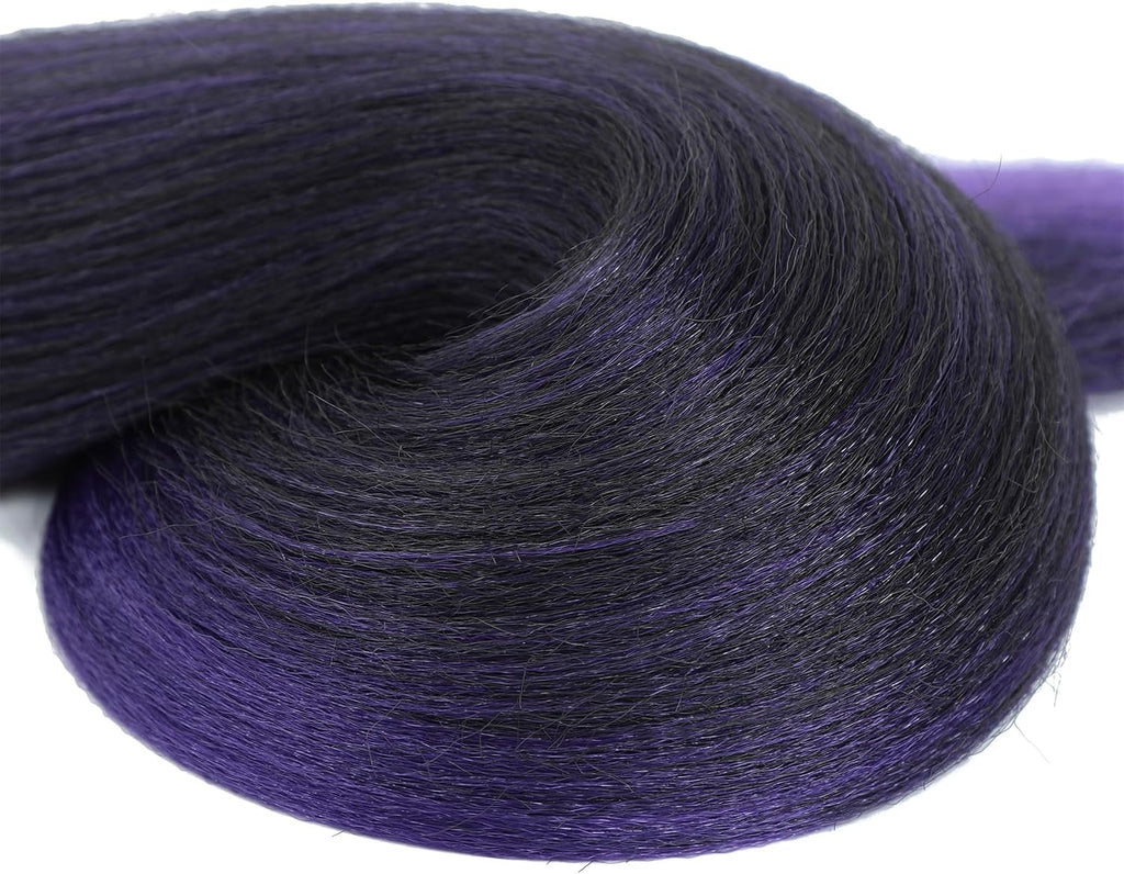 Rajout Cheveux Tressés Pré-étirés Noir Naturelles Black 30 Pouces Long Kanekalon Easy Braids Meches Cheveux pour Tresses Africaine 6 Paquets Knotless Yaki Nattes Extensions de Cheveux(1B#)