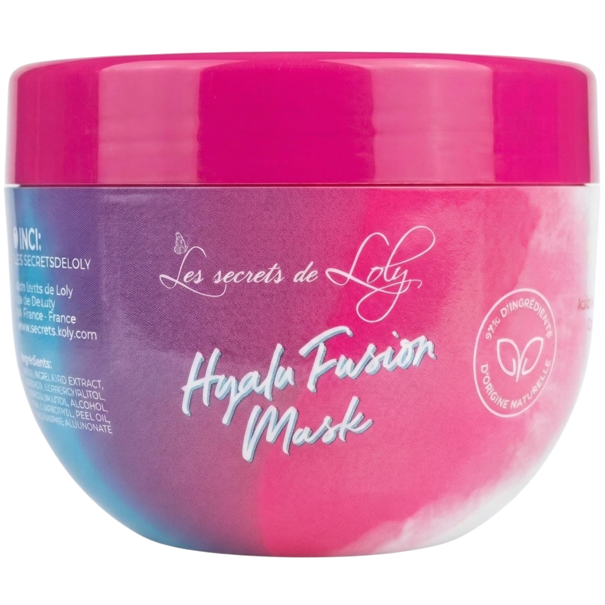 Les Secrets de Loly – Cloud Fusion – Mousse coiffante fixante Volume & définition – Cheveux ondulés, bouclés et frisés – Avec acide hyaluronique – 200 ml