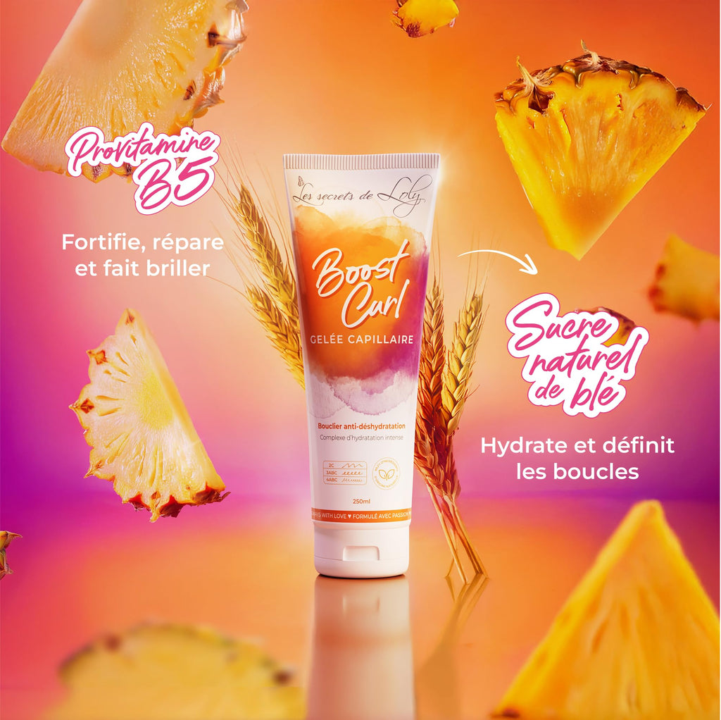 Les Secrets de Loly – Routine Cheveux Bouclés – Perfect Match + Pink Paradise + Kurl Nectar + Boost Curl – Hydratation & Définition – Formule Naturelle – Cheveux Ondulés, Bouclés & Frisés