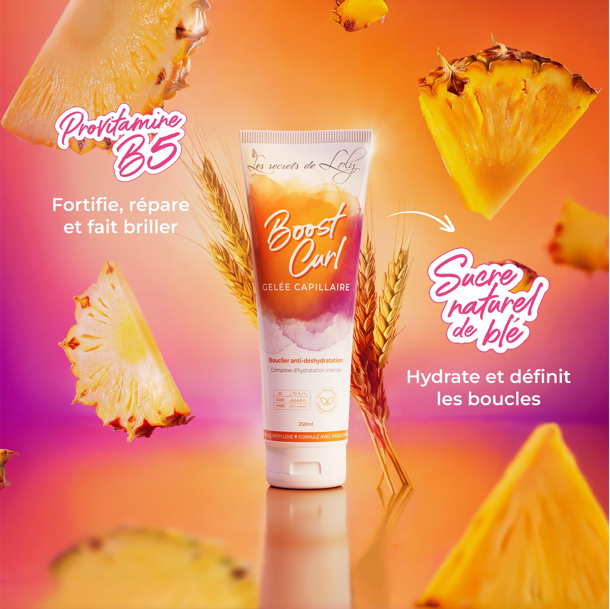 Les Secrets de Loly – Routine Cheveux Bouclés – Perfect Match + Pink Paradise + Kurl Nectar + Boost Curl – Hydratation & Définition – Formule Naturelle – Cheveux Ondulés, Bouclés & Frisés