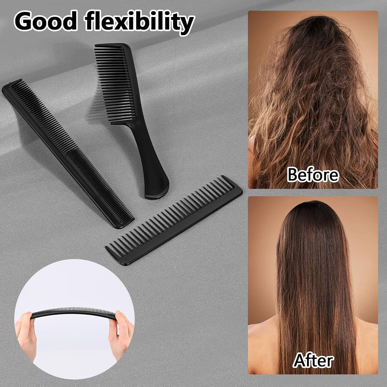 Ensemble Brosse à Cheveux, brosse ronde, Professionnelle pour Coiffeur, Brosses Démêlantes Coiffure Anti-Statique (Brosse rond)