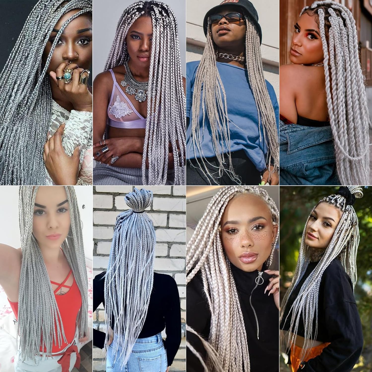 Rajout Cheveux Tressés Pré-étirés Noir Naturelles Black 30 Pouces Long Kanekalon Easy Braids Meches Cheveux pour Tresses Africaine 6 Paquets Knotless Yaki Nattes Extensions de Cheveux(1B#)