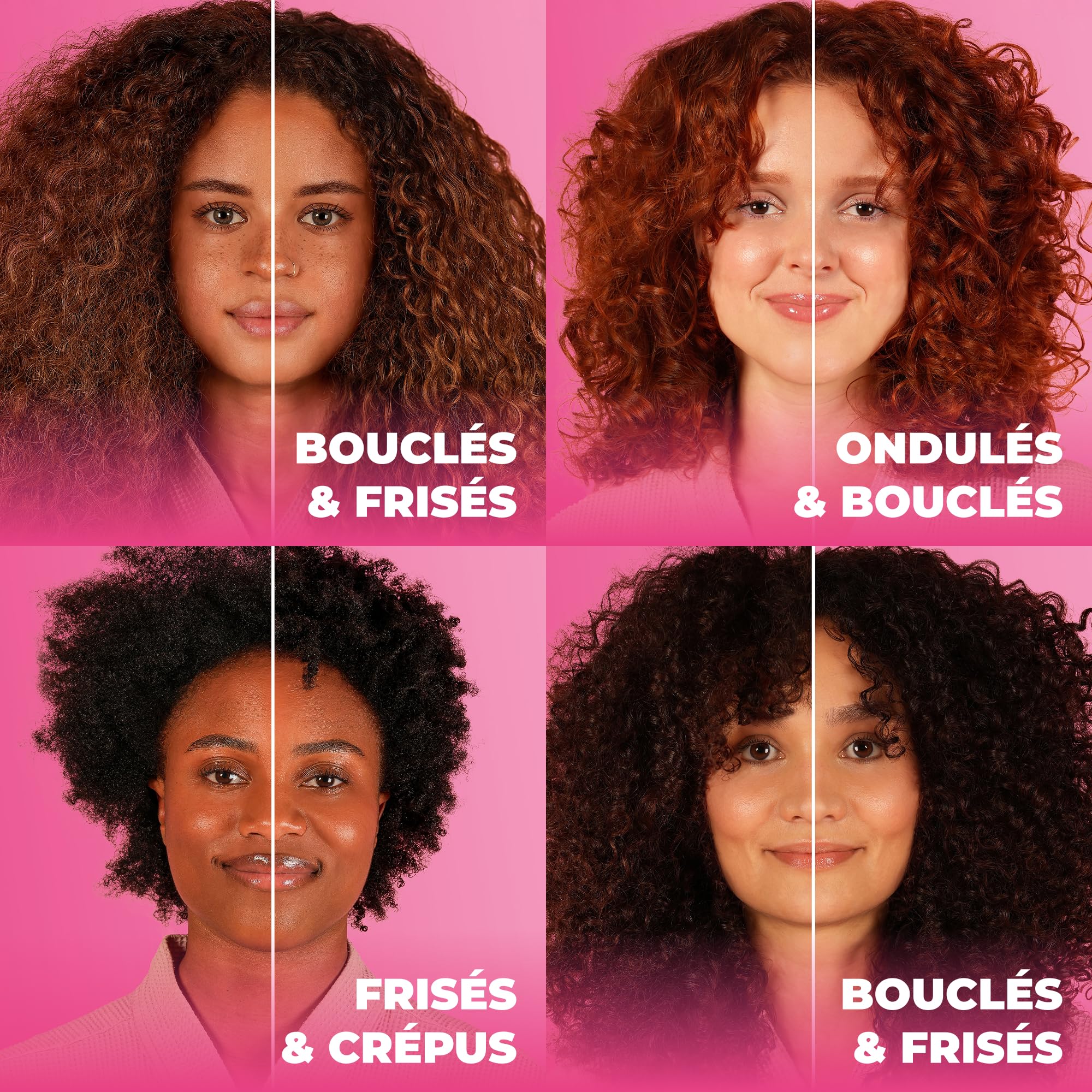 Les Secrets de Loly – Cloud Fusion – Mousse coiffante fixante Volume & définition – Cheveux ondulés, bouclés et frisés – Avec acide hyaluronique – 200 ml