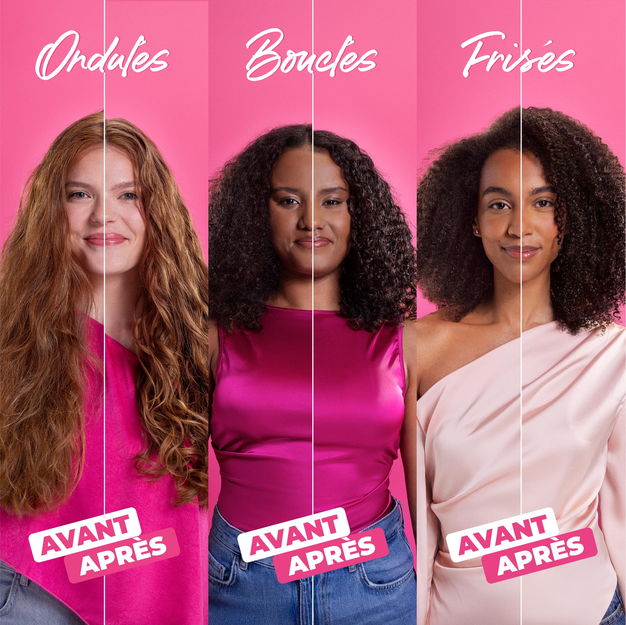 Les Secrets de Loly – Routine Cheveux Bouclés – Perfect Match + Pink Paradise + Kurl Nectar + Boost Curl – Hydratation & Définition – Formule Naturelle – Cheveux Ondulés, Bouclés & Frisés